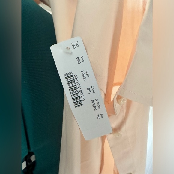 J.Crew 365 NWT Button Down Shirt women’s light pink 10 tall - Picture 8 of 9